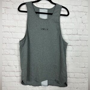 EOMIK men's‎ sleeveless gray workout crossfit training tank top, sz L, GUC